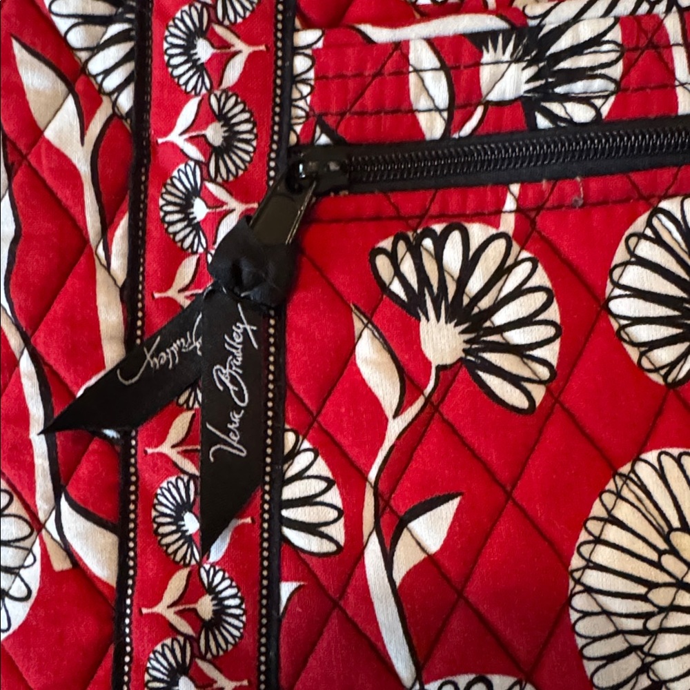 Vera Bradley Deco Daisy Triple Zip Hipster - Picture 2 of 5
